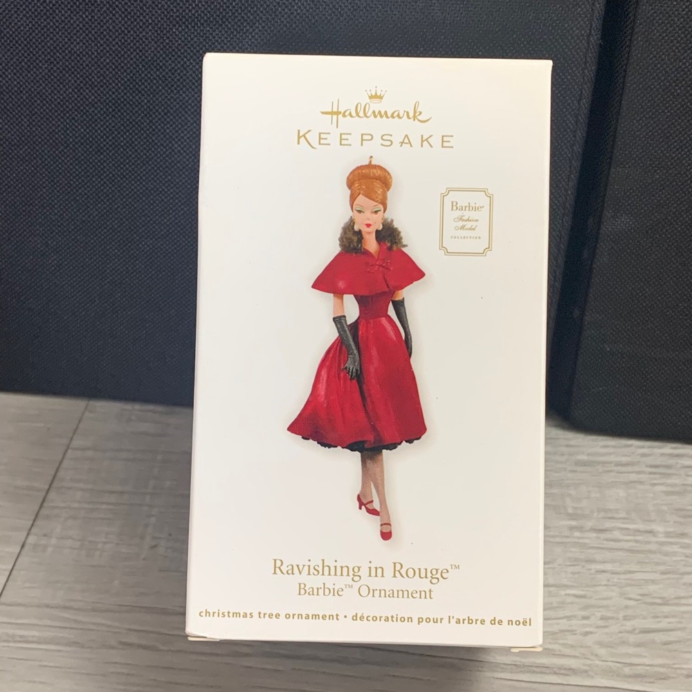 Hallmark Keepsake Barbie Ravishing in Rouge Ornament Fashion Model Collection